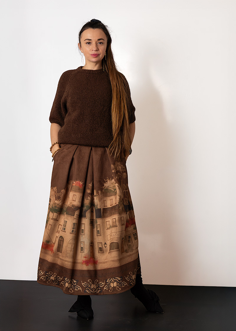 Alpaka Pullover in Braun